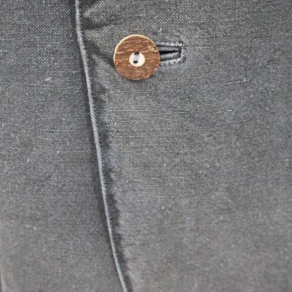 Gossl trachten Jacket men's 46 wood Buttons Hemp silk lining octoberfest - Picture 3 of 12